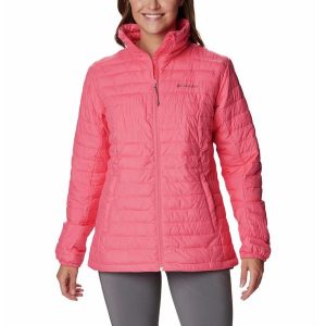 Kurtka Turystyczna Puchowa Damska Columbia Silver Falls Full Zip Jacket. Czerwone kurtki Columbia, xs, bez wzorów, z puchu, bez kaptura. Za 386,99 zł.