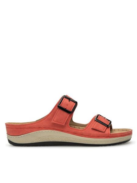 Inblu Klapki PF030100 Czerwony. Czerwone klapki Inblu, bez wzorów, z syntetyku, bez obcasa. Za 129,99 zł.