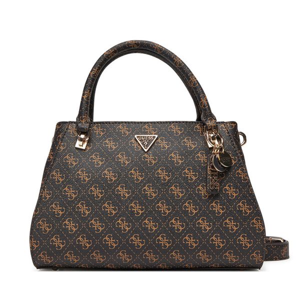 Torebka Guess. Brązowe torebki klasyczne Guess, z aplikacjami, bez dodatków. Za 439,99 zł.