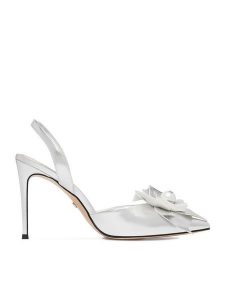 GINO ROSSI Szpilki CEO-ROSE-LT2155-1 Srebrny. Szare szpilki Gino Rossi, bez wzorów, ze skóry, bez obcasa. Za 429,99 zł.