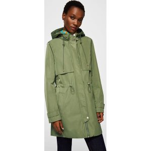 Mango - Parka Potro. Brązowe kurtki marki Mango, l, z poliesteru, z kapturem. W wyprzedaży za 199,90 zł.
