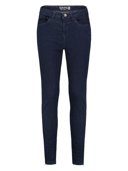 Sublevel Dżinsy - Skinny fit - w kolorze granatowym rozmiar: XS. Niebieskie jeansy Sublevel, z aplikacjami, z bawełny. Za 69,75 zł.