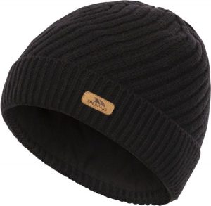 Trespass Twisted - damska czapka typu beanie czarna. Czarne czapki 2117 OF SWEDEN, z aplikacjami, z dzianiny. Za 111,99 zł.