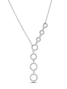 Atelier MIU Naszyjnik z elementami ozdobnymi - dł. 50 cm rozmiar: onesize. Szare naszyjniki Atelier MIU, z cyrkonią, srebrne. Za 56,79 zł.