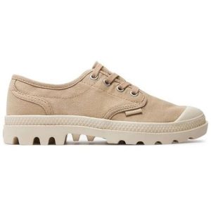 Buty Palladium Pampa Oxford 92351-298-M beżowy. Brązowe trampki bez wzorów, z materiału, bez zapięcia. Za 517,53 zł.
