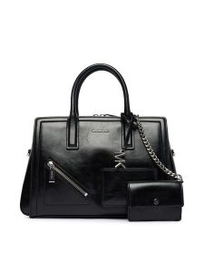 MICHAEL Michael Kors Torebka Laila 30S6S9IS2L Czarny. Czarne kuferki MICHAEL Michael Kors, bez wzorów, ze skóry, bez dodatków. Za 1 729,00 zł.