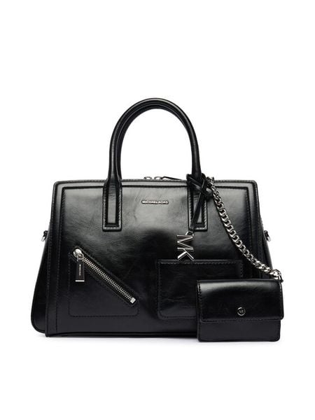 MICHAEL Michael Kors Torebka Laila 30S6S9IS2L Czarny. Czarne kuferki MICHAEL Michael Kors, bez wzorów, ze skóry, bez dodatków. Za 1 130,99 zł.