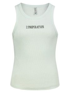 Sublevel Top w kolorze miętowym rozmiar: XS. Zielone topy Sublevel, xs, bez wzorów, bez kołnierzyka, bez ramiączek. Za 39,99 zł.