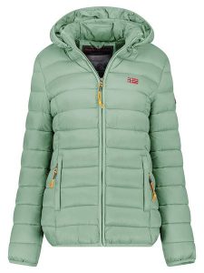 Geographical Norway Kurtka pikowana "Atikolor" w kolorze zielonym rozmiar: S. Zielone kurtki Geographical Norway, s, bez wzorów, bez kaptura. Za 149,31 zł.
