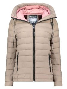 ANAPURNA Kurtka pikowana "Azulana" w kolorze beżowym rozmiar: L. Brązowe kurtki ANAPURNA, l, bez wzorów, bez kaptura. Za 173,99 zł.