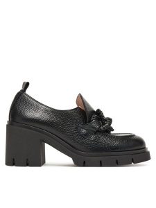 Hispanitas Półbuty HI254331 Czarny. Czarne czółenka Hispanitas, bez wzorów, ze skóry, bez obcasa, na obcasie, bez zapięcia. Za 499,99 zł.