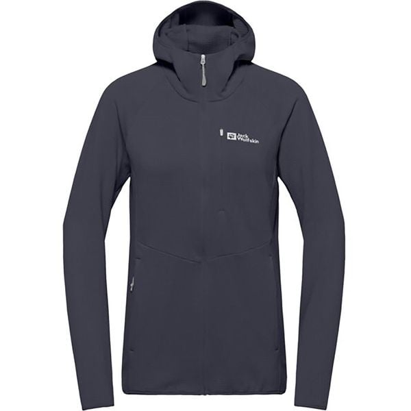 Bluza polarowa damska Jack Wolfskin Kolbenberg Hooded Full Zip. Brązowe kurtki Jack Wolfskin, bez wzorów, z polaru, bez kaptura. Za 379,99 zł.