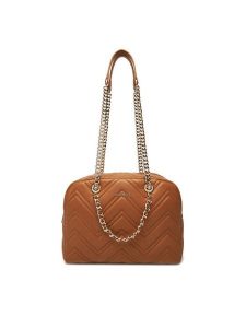 Nine West Torebka CEO-ALICE-LA482-3468 Brązowy. Brązowe torebki klasyczne Nine West, bez wzorów, z materiału, bez dodatków. Za 249,99 zł.