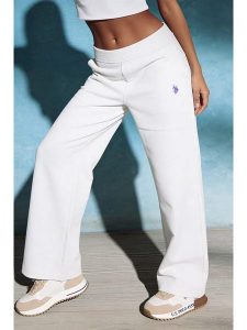 U.S. Polo Assn. Spodnie dresowe w kolorze białym rozmiar: L. Białe spodnie dresowe U.S. Polo Assn., l, bez wzorów, z bawełny. Za 179,95 zł.