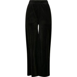 Spodnie damskie Urban Classics wysoka talia straight velvet. Czarne spodnie dresowe Urban Classics, bez wzorów, z podwyższonym stanem. Za 191,00 zł.
