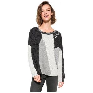 Desigual Panie Sweter Jers Sami 17Wwjfa8 2042 (Rozmiar M). Swetry klasyczne marki Desigual. W wyprzedaży za 252,00 zł.