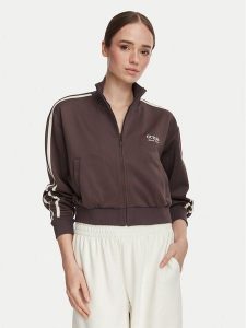 Guess Bluza V6YQ07 K4287 Brązowy Regular Fit. Brązowe bluzy Guess, xs, z aplikacjami, z syntetyku, bez kaptura. Za 390,99 zł.