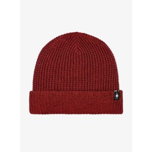 Czapka zimowa Smartwool Creek Run Beanie - currant heather. Czerwone czapki Smartwool, bez wzorów, sportowe. Za 130,99 zł.