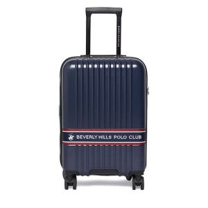 Walizka kabinowa Beverly Hills Polo Club. Niebieskie walizki Beverly Hills Polo Club, bez wzorów. Za 299,99 zł.