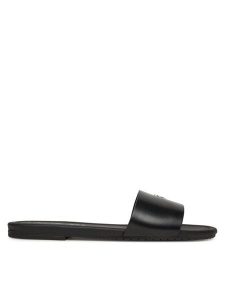 Calvin Klein Jeans Klapki Flat Sandal Slide Mg YW0YW01697 Czarny. Czarne klapki Calvin Klein Jeans, bez wzorów, z jeansu, bez obcasa. Za 209,99 zł.
