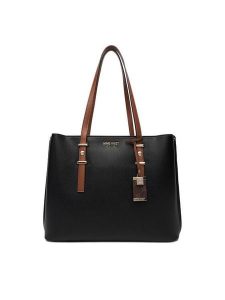 Nine West Torebka CEO-Gracea-LDA8265 Czarny. Czarne shopper bag Nine West, bez wzorów, z materiału, bez dodatków. Za 279,99 zł.
