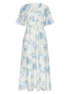 MOSS COPENHAGEN Sukienka w kolorze białym rozmiar: M. Białe sukienki Moss Copenhagen, m, bez wzorów, z lyocellu, bez kołnierzyka, bez ramiączek, maxi. Za 294,95 zł.