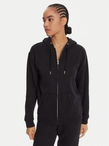 Roxy Bluza Surf Stoked Zipped Brushed ERJFT05022 Czarny Regular Fit. Czarne bluzy Roxy, s, bez wzorów, z bawełny, bez kaptura. Za 239,99 zł.