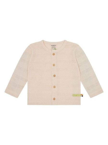 Loud + proud Kardigan w kolorze beżowym rozmiar: 110/116. Brązowe kardigany z bawełny. Za 69,58 zł.