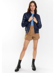 Northwood Kurtka pikowana "Soren" w kolorze granatowym rozmiar: M. Niebieskie kurtki Northwood, m, bez wzorów, prążkowane, bez kaptura. Za 121,99 zł.