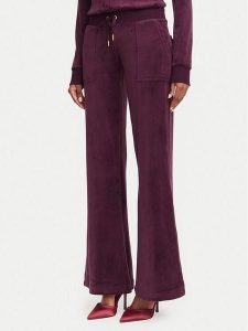 Juicy Couture Spodnie dresowe Layla JCSEBJ001G Bordowy Regular Fit. Czerwone spodnie dresowe Juicy Couture, m, bez wzorów, z dresówki. Za 379,99 zł.