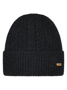 Barts Czapka "Calmela" w kolorze czarnym rozmiar: onesize. Czarne czapki Barts, z aplikacjami, z wełny. Za 109,26 zł.