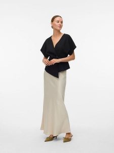 Vero Moda Spódnica w kolorze kremowym rozmiar: XL. Brązowe spódnice Vero Moda, xl, bez wzorów, maxi. Za 83,42 zł.