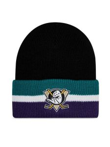 47 Brand Czapka NHL Anaheim Ducks Split Cuff 47 H-SPLCC25ACE-BK Czarny. Czarne czapki 47 Brand, bez wzorów, z materiału. Za 149,99 zł.