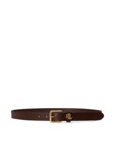 LAUREN RALPH LAUREN Pasek 412968763013 Brązowy. Brązowe paski Lauren Ralph Lauren, bez wzorów, ze skóry. Za 377,99 zł.
