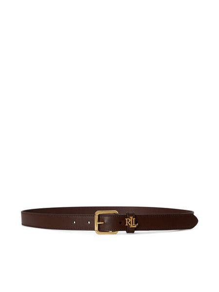 LAUREN RALPH LAUREN Pasek 412968763013 Brązowy. Brązowe paski Lauren Ralph Lauren, bez wzorów, ze skóry. Za 377,99 zł.
