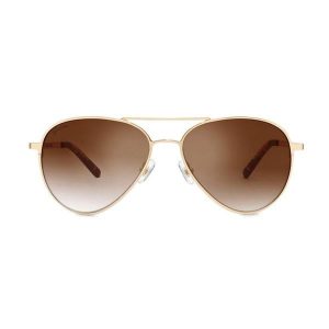 Okulary typu aviator ze stali nierdzewnej Lifestyle Siroko Sempione. Brązowe okulary przeciwsłoneczne SIROKO. Za 218,00 zł.