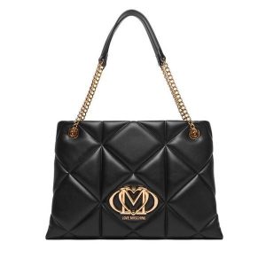 Torebka LOVE MOSCHINO. Czarne torebki klasyczne LOVE MOSCHINO, bez wzorów, bez dodatków. Za 689,99 zł.