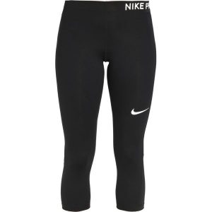 Nike Performance PRO CAPRI Legginsy black/black/white. Czarne legginsy sportowe marki Nike Performance, z elastanu. W wyprzedaży za 125,10 zł.