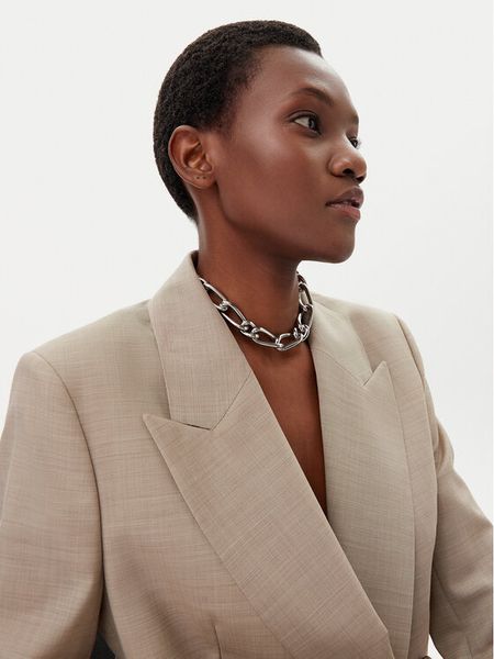 Patrizia Pepe Łańcuszek 2J2535/M058 S125 Srebrny. Szare łańcuszki Patrizia Pepe, metalowe. Za 329,99 zł.