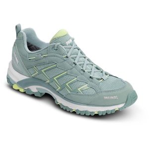 Buty damskie Meindl Caribe Lady turkusowe. Niebieskie buty trekkingowe MEINDL, bez zapięcia. W wyprzedaży za 486,85 zł.