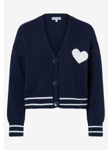 More & More Kardigan w kolorze granatowo-białym rozmiar: 36. Niebieskie kardigany More & More, ze splotem. Za 223,99 zł.