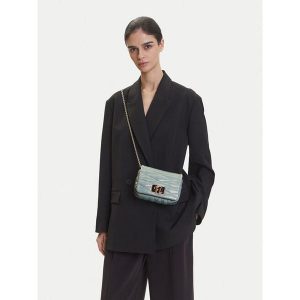 Torebka Furla. Niebieskie torebki wieczorowe Furla, bez wzorów, bez dodatków. Za 669,99 zł.