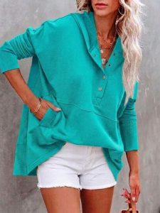 LA Angels Bluza w kolorze turkusowym rozmiar: M. Niebieskie bluzy LA Angels, m, bez wzorów, z kapturem. Za 187,96 zł.
