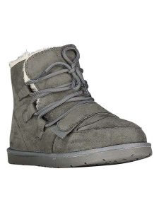 Geographical Norway Botki zimowe "Olasneige" w kolorze szarym rozmiar: 39. Szare botki Geographical Norway, na zimę, bez wzorów, z futra, bez obcasa, bez zapięcia. Za 152,99 zł.