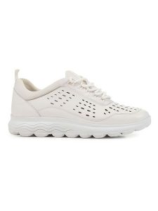 Geox Sneakersy "Spherica" w kolorze białym rozmiar: 35. Białe trampki Geox, bez wzorów, bez zapięcia. Za 118,56 zł.