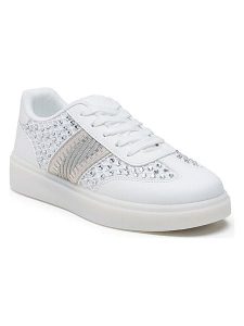 Foreverfolie Sneakersy w kolorze białym rozmiar: 36. Białe trampki Foreverfolie, bez wzorów, bez zapięcia. Za 100,75 zł.