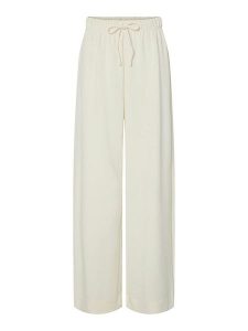 YAS Spodnie w kolorze kremowym rozmiar: XS. Brązowe spodnie z wysokim stanem YAS, bez wzorów, z materiału, z podwyższonym stanem. Za 165,99 zł.