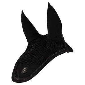 Czapka dla konia BR Equitation CLX. Czarne czapki BR, bez wzorów, z materiału, eleganckie. Za 149,00 zł.
