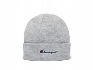 Czapka sportowa unisex Champion zimowa ciepła. Szare czapki Champion, bez wzorów, z materiału, klasyczne. Za 54,90 zł.
