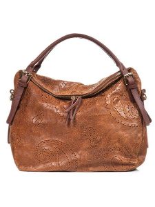 Anna Morellini Skórzany shopper bag "Cortona" w kolorze brązowym - 40 x 36 x 16 cm rozmiar: onesize. Brązowe shopper bag Anna Morellini, bez wzorów, z materiału, na ramię, bez dodatków. Za 387,45 zł.